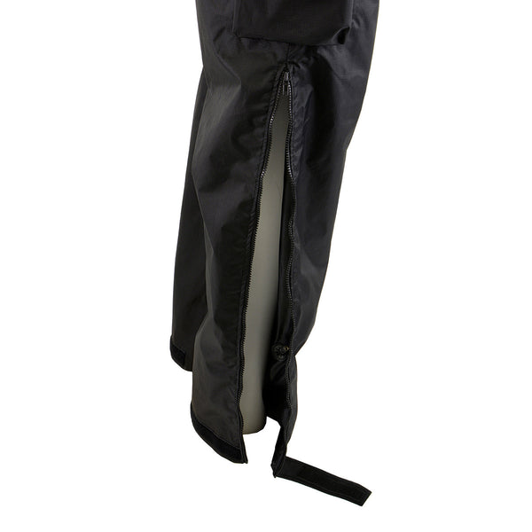 NexGen NXM5715SET Men's 'Torrid' Black Heated Textile Water Resistant Over Pants (Rechargeable Battery Pack Included)