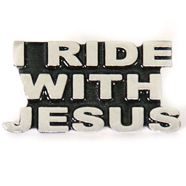 Milwaukee Leather MLP9218 I Ride With Jesus Pin For Jackets, Vest, Hats and Clothing