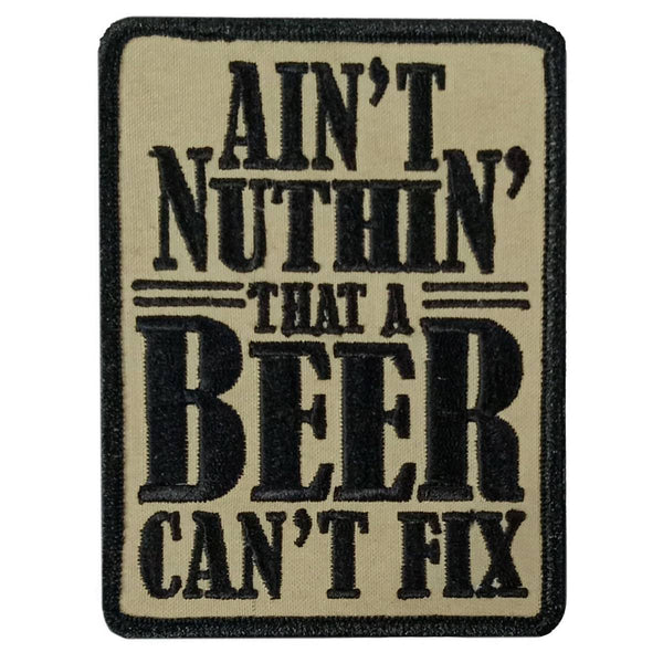 Hot Leathers Beer Cant Fix 3" X 4" Embroidered Patch PPW1157