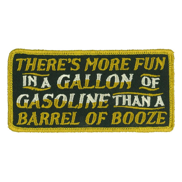 Hot Leathers Gallon Of Gasoline 4" X 2" Embroidered Patch PPW1173