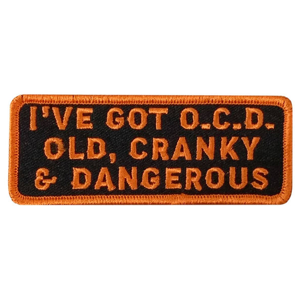 Hot Leathers Ocd 4" X 1.5" Embroidered Patch PPW1195