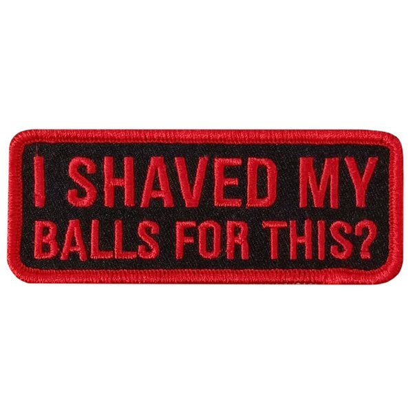 Hot Leathers I Shaved 4" X 1.5" Embroidered Patch PPW1237