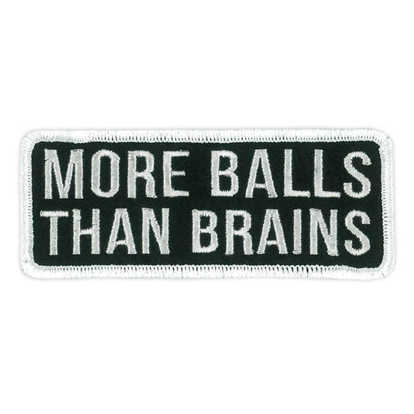 Hot Leathers More Balls Embroidered Patch Ppw1244 PPW1244