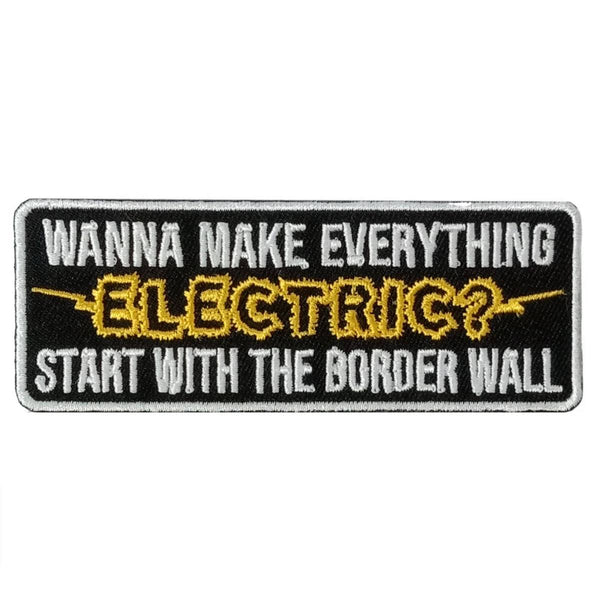 Hot Leathers Border Wall 4 X 1.5 Embroidered Patch PPW1266