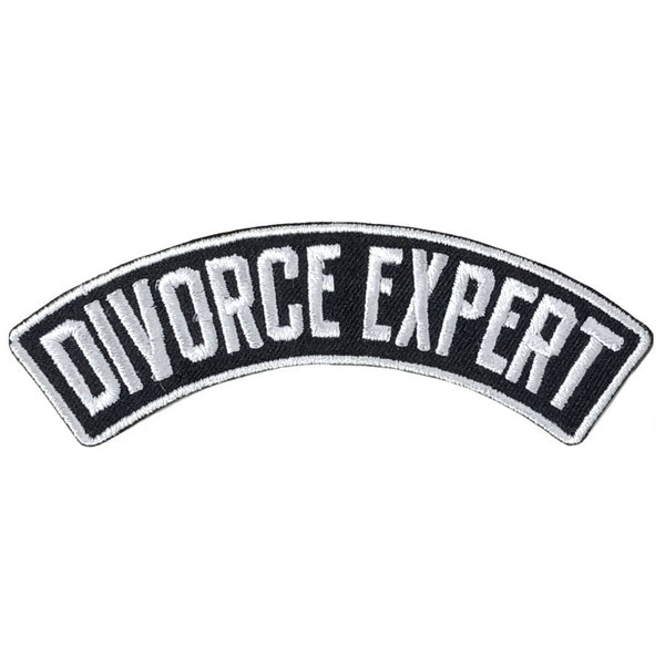 Hot Leathers Rocker Divorce Exprt Top 4 X 1.3" Embroidered Patch PPW1294