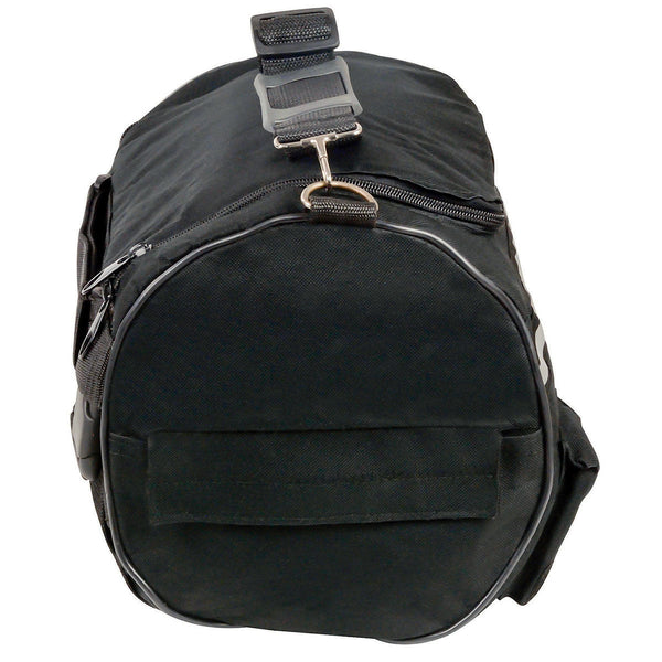 Milwaukee Leather SH608 Medium Black Textile Motorcycle Roll Bag with Reflective Material