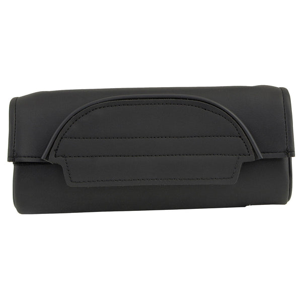 Milwaukee Leather SH621 Black PVC Motorcycle Tool Bag with Self FastenerClosure