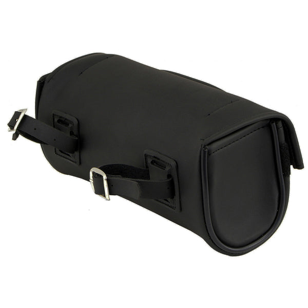 Milwaukee Leather SH621 Black PVC Motorcycle Tool Bag with Self FastenerClosure