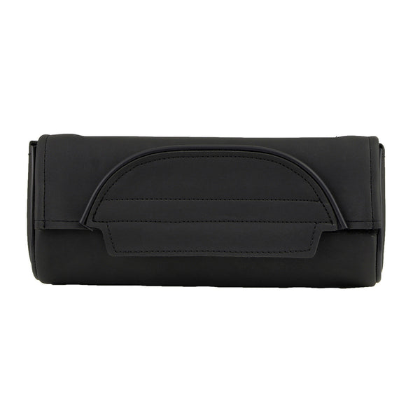 Milwaukee Leather SH621 Black PVC Motorcycle Tool Bag with Self FastenerClosure