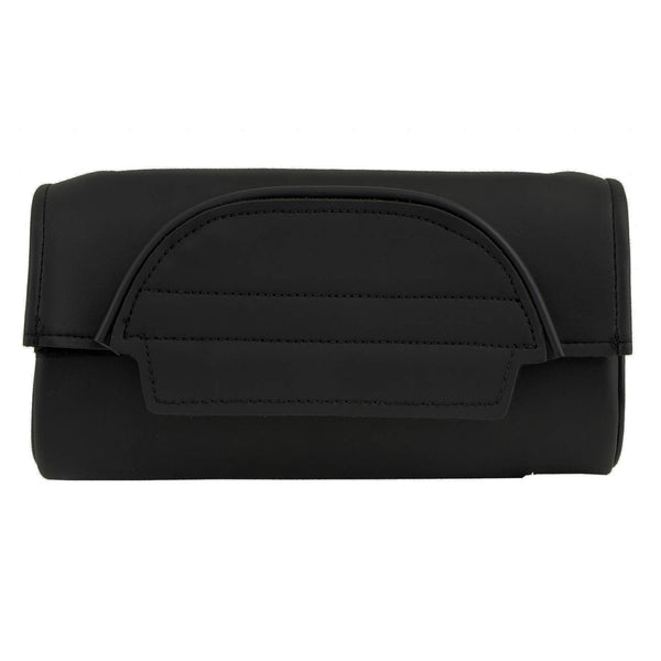Milwaukee Leather SH62101 Black Double Strap PVC Motorcycle Tool Bag