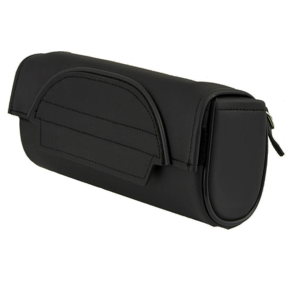 Milwaukee Leather SH62101 Black Double Strap PVC Motorcycle Tool Bag