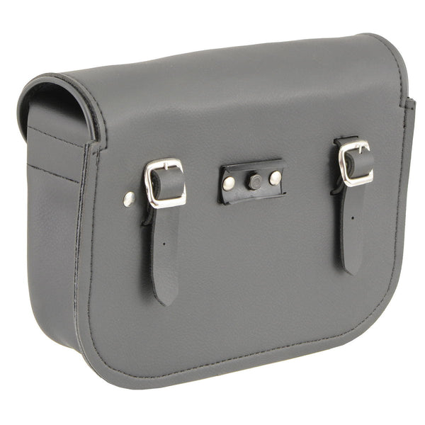 Milwaukee Leather SH63301 Black PVC Extra Large Motorcycle Windshield Bag with Turn Lock