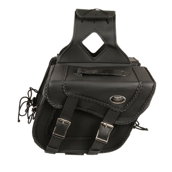 Milwaukee Performance SH663ZB Black PVC Medium Braided Zip-Off Throw Over Saddlebags