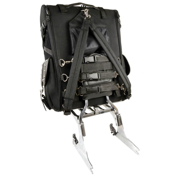 Milwaukee Performance SH67301 X-Large Black Textile 2-Piece Touring Motorcycle Bag Pack