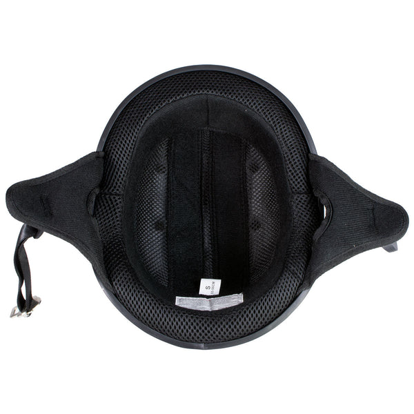 Hot Leathers HLT68 The O.G. Glossy White Motorcycle Skull Cap Half DOT Approved Helmet