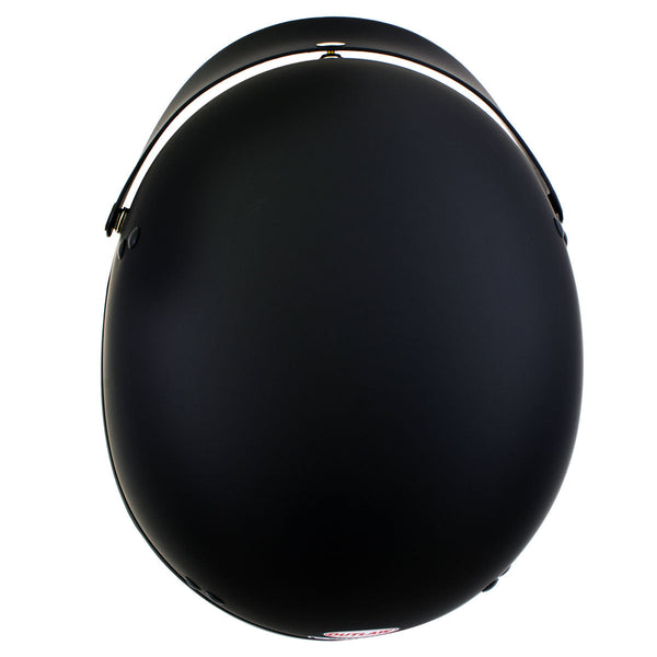Hot Leathers HLT70 Stealth Flat Matte Black Motorcycle DOT Skull Cap Classic Half Helmet