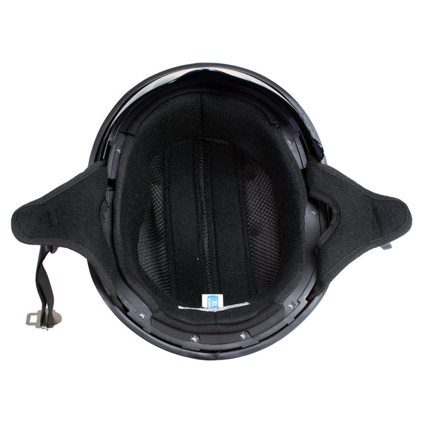 Hot Leathers T72 Blue Flag Advanced DOT Motorcycle Half Helmet Biker w/ Drop Down Visor