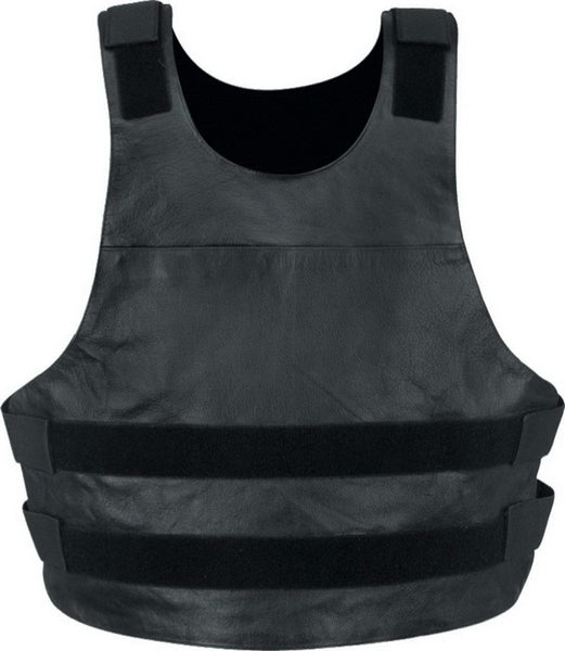 Milwaukee Leather SH1367LZ Women's Black Leather Swat Style Rider Vest w/ Plain Back Panel for Club Patches