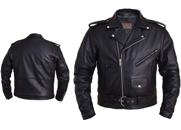 Mens Traditional Premium M.C. Jacket with Concealed Carry Pockets