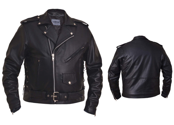 Mens Traditional Premium M.C. Motorcycle Jacket