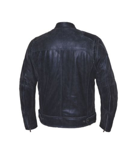 Mens Leather Jacket - Grey