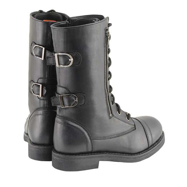 Women’s Tall Lace Front Boot w/ Buckles back & Knife Storage Pockets