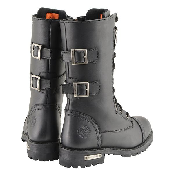 Men’s Tall Lace Front Boot w/ Buckles back & Knife Storage Pockets
