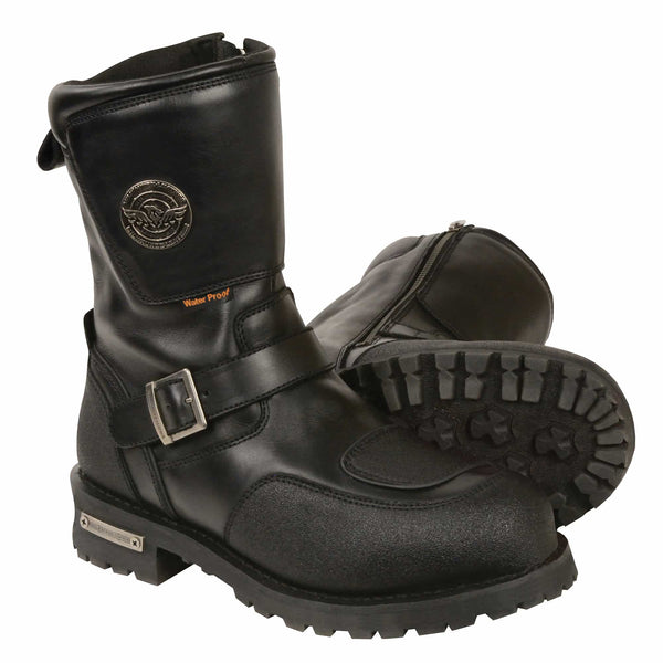 Men’s 9″Waterproof Boot w/ Reflective Piping & Gear Shift Protection
