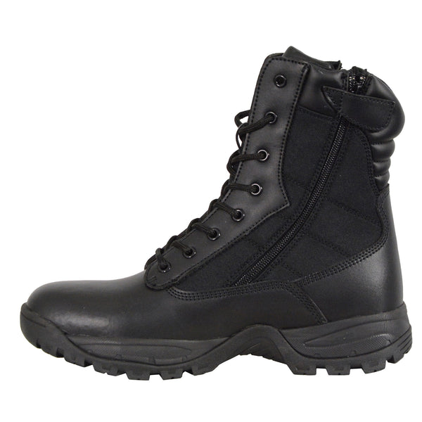 Men’s 9″Leather Tactical Boot w/ Side Zipper