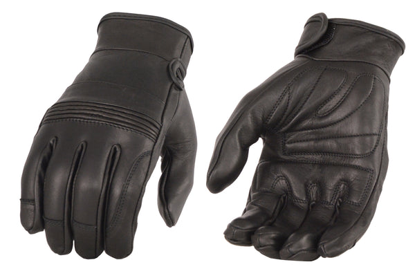 Men’s Premium Leather Riding Glove w/ Gel Pam & Flex Knuckles