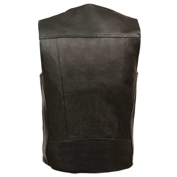 Men’s Black Classic Vest w/ Buffalo Nickel Snaps