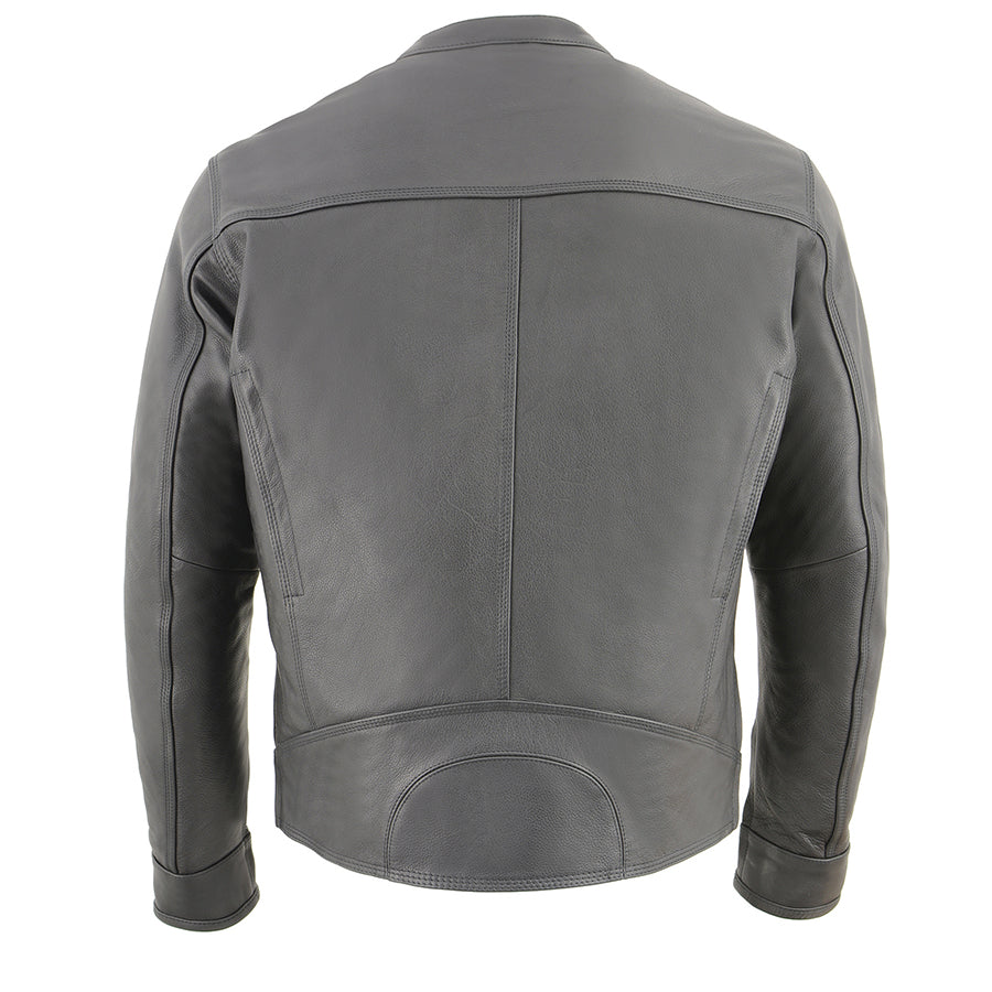 Men’s Cool Tec Leather Black Scooter Jacket w/ Venting – DeGroots House ...