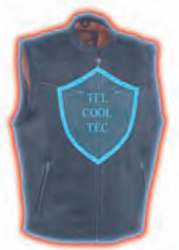 Men’s Zipper Front Leather Vest W/ Cool Tec® Leather