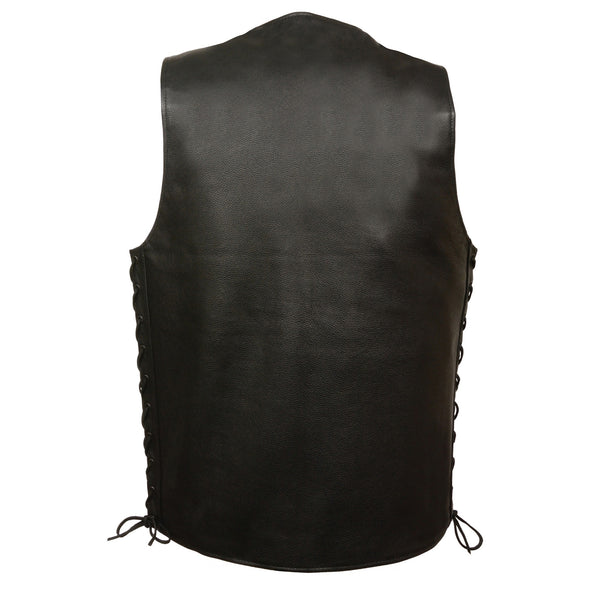 Men’s Straight Bottom Side Lace Vest