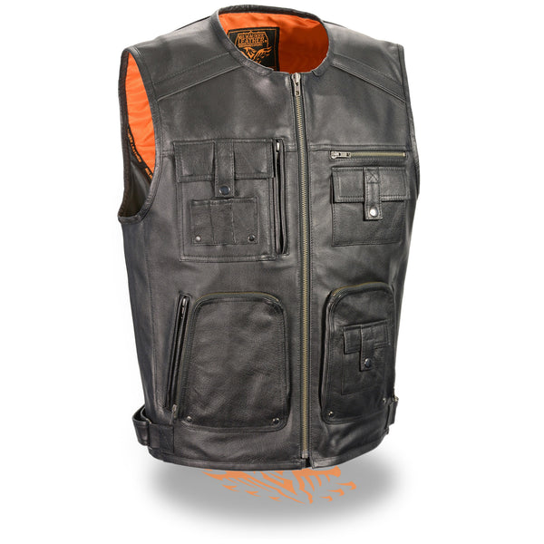 Men’s Zipper Front Super Utility Multi Pocket Vest