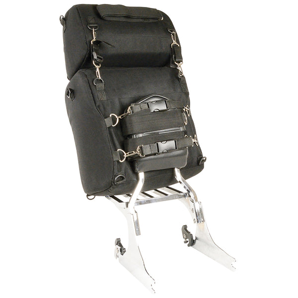 Large Textile Combo Two Piece Sissy Bar Bag