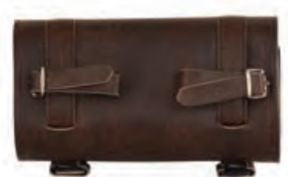 Two Buckle Antique Brown PVC S Tool Bag W/ Quick Release