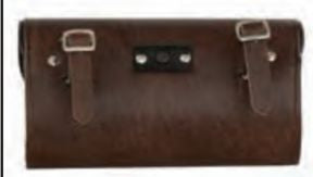 Large Antique Brown PVC Windshield Bag