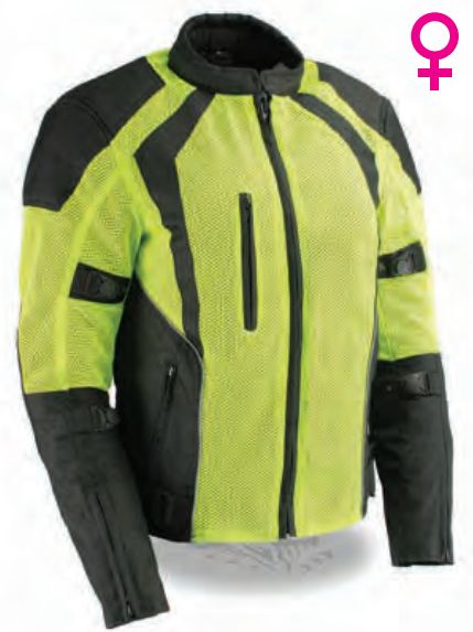 Women’s High Visibility Mesh Racer Jacket W/ Reflective Piping