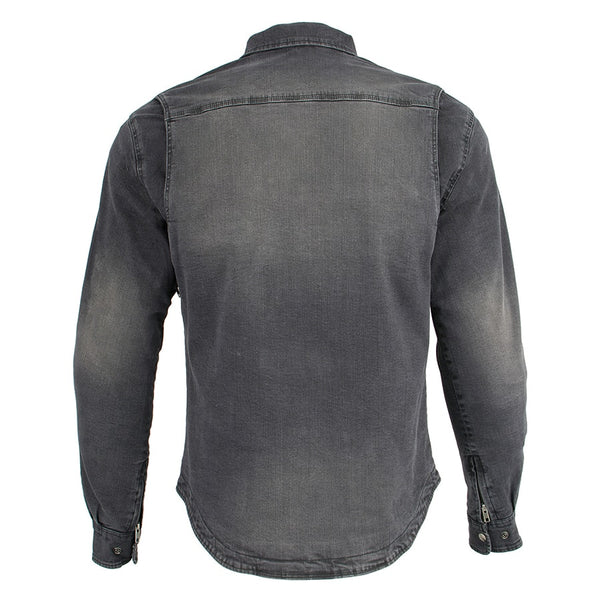 Men’s Armored Denim Biker Shirt w/ Aramid® by DuPont™ Fibers