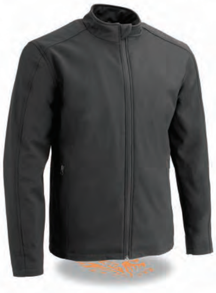 Men’s Waterproof Lightweight Zipper Front Soft Shell Jacket