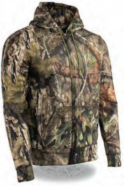 Men’s Zipper Front Mossy Oak® Camouflage Hoodie