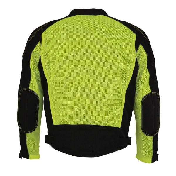 Men’s High Visibility Mesh Racer Jacket w/ Removable Rain Jacket Liner