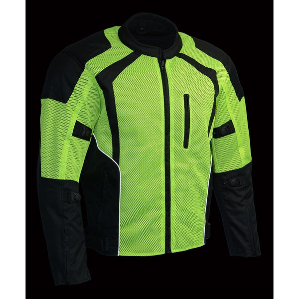 Men’s Nylon/ Mesh Combo Racing Jacket w/ Armor