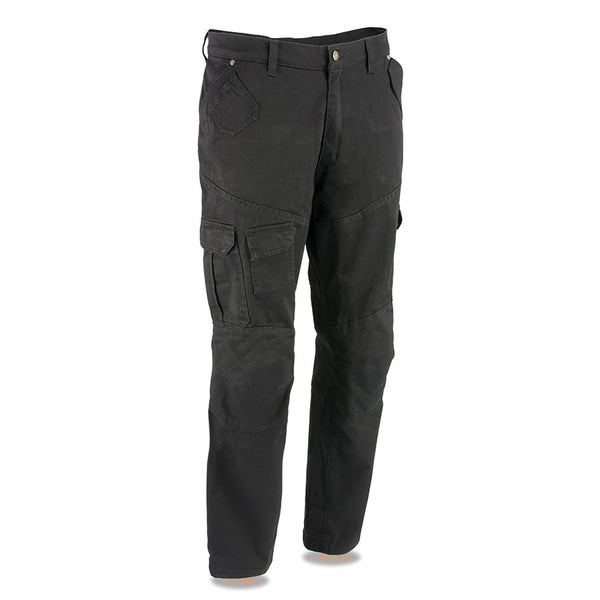 Men’s Armored Black Cargo Jeans Reinforced w/ Aramid® by DuPont™ Fibers