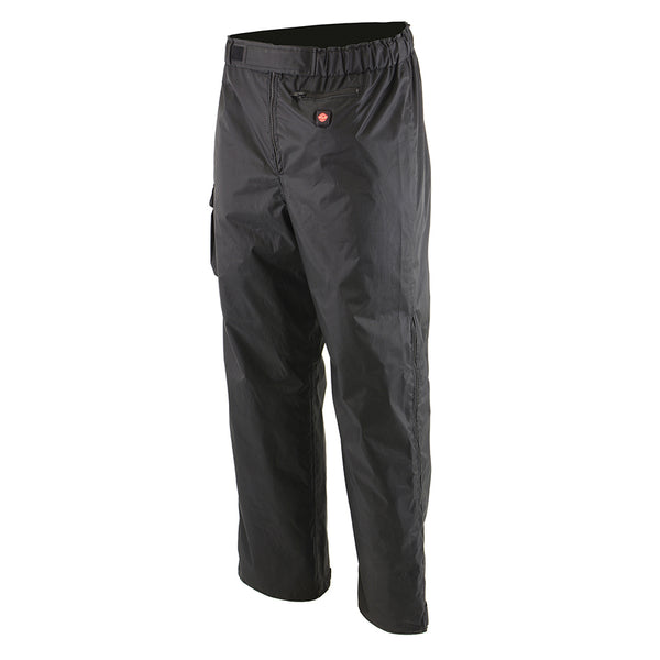 Men’s Water Resistant Textile Heated Over Pants w/ Front & Back Heating Elements