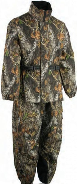 Men’s Mossy Oak® Camouflage Rain Suit Waterproof W/ Reflective Piping