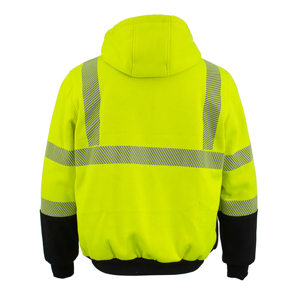 High Viz Men’s Green Textile Jacket w/ Front/Back Heating Elements  Battery Pack included