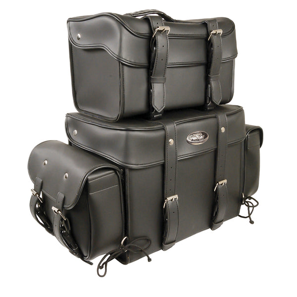 Large Four Piece PVC Touring Pack w/ Barrel Bag also in studded