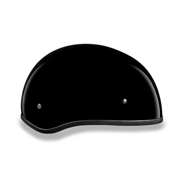 Daytona Skull Cap - Hi-Gloss Black - With No Visor